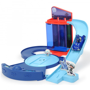 Dickie Toys Pista de masini Eroi in Pijama Control Centre cu 1 masinuta si 1 figurina