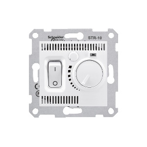 Schneider Electric Sedna - room thermostat - 10A without frame white SDN6000121