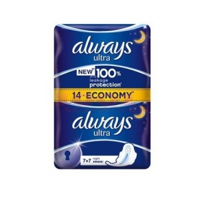 Always ULTRA NIGHT DUO ABSORBANTE NOAPTE 14 BUCATI