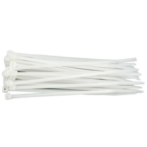 Vorel Coliere din plastic 96x2.5mm 100 buc alb 73882