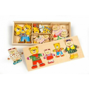 Bigjigs Joc potrivire - Familia ursuletilor
