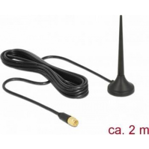 Delock Antena exterior LTE UMTS 3 dBi fixa omnidirectionala cu baza magnetica Black 12416