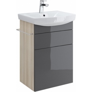 Cersanit Dulap Smart pentru lavoar Carina 60 cm, gri