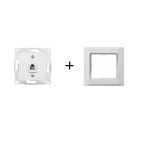 HAGER Priza de date RJ45, cat.5e, UTP 12015701