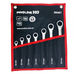 PROLINE.HD Set chei combinate cu clichet CR-VA 8-19 mm, 7 piese/set 35487
