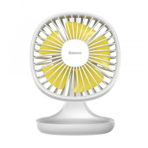 Baseus Ventilator de birou universal Pudding Shaped Alb