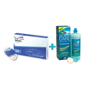 Bausch&Lomb SofLens 59 (6 buc) + Solocare (360 ml)
