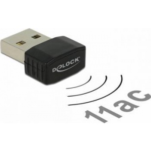 Delock USB 2.0 Dual Band WLAN ac/a/b/g/n Nano Stick 433 Mbps 12461