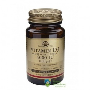 Solgar Vitamina D3 4000IU 60 capsule vegetale