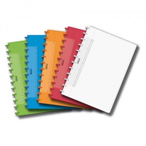Aurora Caiet A4, 72 file - 90g/mp, coperta PP transp. color, Adoc - dictando 6011.000