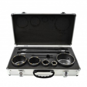 GeKo Set 5 carote pentru beton , 30-100 mm, valiza metal