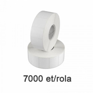 ZINTA Role etichete de plastic albe 33x22mm, 7000 et./rola - 33X22X7000-PE