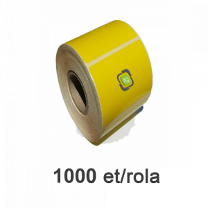 ZINTA Role etichete semilucioase galbene 80x60mm, 1000 et./rola - 80X60X1000-SGP-YEL
