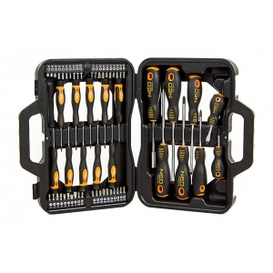 NEO Set de surubelnite si biti 56 piese 04-211
