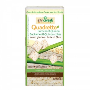 Probios Quadrette BIO din orez cu hrisca si quinoa fara gluten 130g