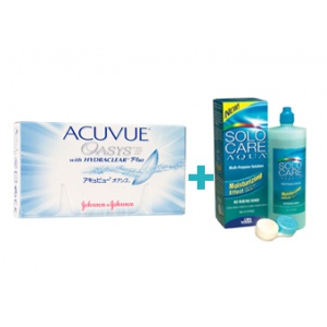 Johnson&Johnson Acuvue Oasys with Hydraclear Plus (6 buc)+ Solocare (360 ml)