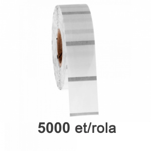 ZINTA Role etichete de plastic transparente 40x30mm, 5000 et./rola - 40X30X5000-PET-BM