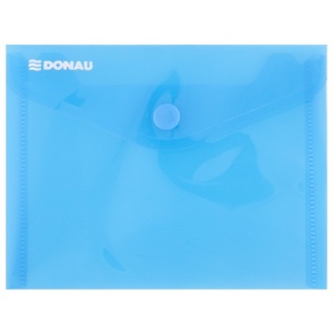 Donau Mapa PP A6 landscape, capsa, 10/set - albastru transparent