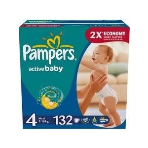 Pampers Active Baby 4, 132 buc