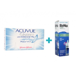 Johnson&Johnson Acuvue Oasys with Hydraclear Plus (6 buc)+ Renu multiplus (360 ml)