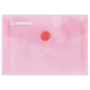 Donau Mapa PP A7 landscape, capsa, 10/set - rosu transparent