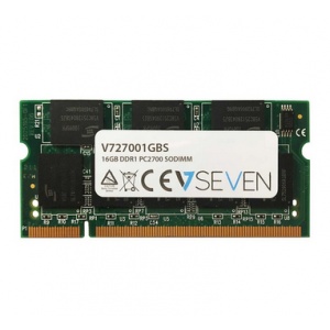V7 1GB DDR1 PC2700 - 333Mhz 2.5V SO DIMM Notebook Memory Module - V727001GBS