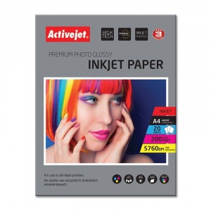 ActiveJet Hartie FOTO A4 Premium Glossy 200g
