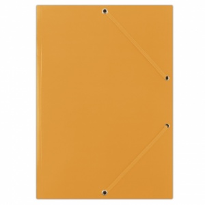 Donau Mapa carton plastifiat, cu elastic pe colturi, 400gsm - portocaliu