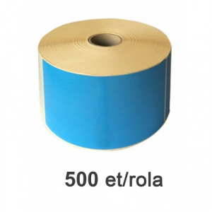 ZINTA Role etichete termice albastre 105x210mm, 500 et./rola - 105X210X500-TH-BLUP