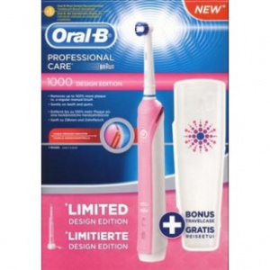 Braun Periuta de dinti electrica OralB Professional Care 1000 Pink + Travel Case