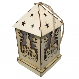 Strend Pro Decoratiune luminoasa Woodeco XS003, 12x6 cm