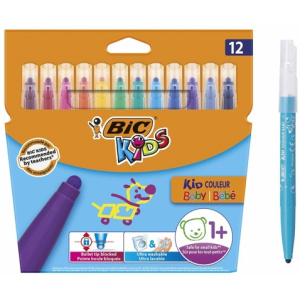 BIC Carioci lavabile Kid Couleur Baby 12 buc/set 9020801