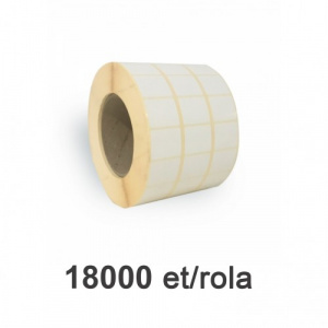 ZINTA Role etichete semilucioase 32x25mm, 3 etichete pe rand, 18.000 et./rola - 32X25X18000-SGP