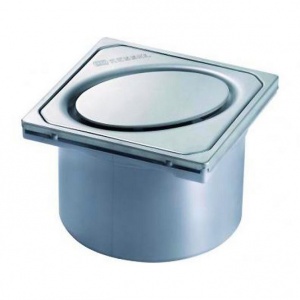 Kessel Piesa superioara de montaj, Ø125, SYSTEM 125, gratar Oval Design, pentru corp sifon