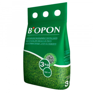 Biopon Ingrasamant pentru gazon cu buruieni control 3 kg