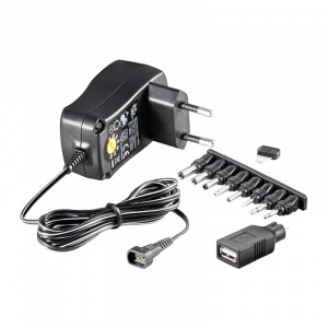Goobay Alimentator universal in comutatie, 300 mA, 9 mufe
