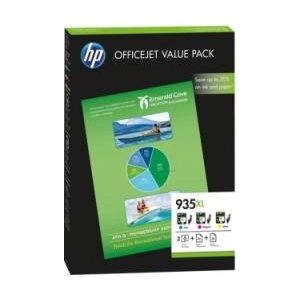 HP 935XL CMY Ink Cartridge Value Pack (F6U78AE)
