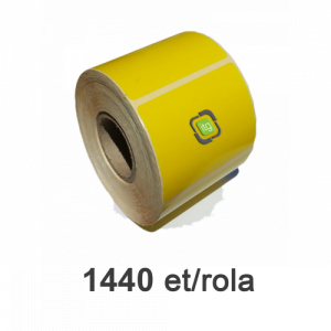 ZINTA Role etichete semilucioase galbene 100x100mm, 1440 et./rola - 100X100X1440-SGP-YEL