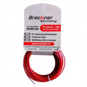 Breckner Fir motocoasa 1,65 x 15 m, rotund cu insertie