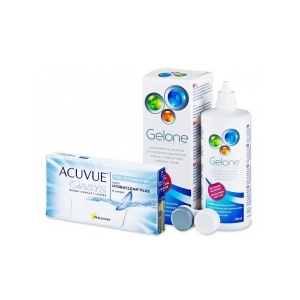 Johnson&Johnson Acuvue Oasys for Astigmatism (6 lentile) + solutie Gelone, 360ml - pachet avantajos