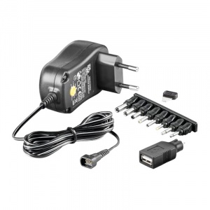 Goobay Alimentator universal in comutatie, 1000 mA, 9 mufe