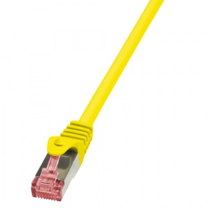 LogiLink Patch Cable Cat.6 S/FTP PIMF PrimeLine yellow 0,25m CQ2017S
