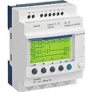 Schneider Electric SR3B101BD : Releu Inteligent Modular Zelio Logic - 10 I O - 24 V C.C. - Ceas - Afisaj