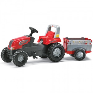 Rolly Toys Tractor cu pedale Rolly Junior (cu remorca)
