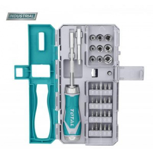 Total Set Surubelnite, cu Clichet, CR-V, 33buc, INDUSTRIAL