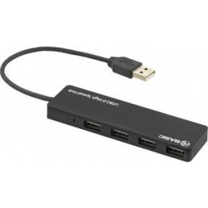 Tellur USB 2.0 Basic 4 porturi Negru
