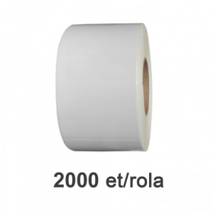 ZINTA Role etichete de plastic albe 50x90mm, 2000 et./rola - 50X90X2000-PE