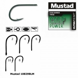 Mustad NPBL Nr. 2 pentru crap - pachet 10buc
