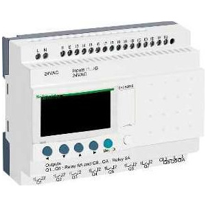 Schneider Electric SR3B261B : Releu Inteligent Modular Zelio Logic - 24 I O - 24 V C.A. - Ceas - Afisaj