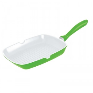 DeKassa Tigaie grill interior ceramic, 28 cm, verde